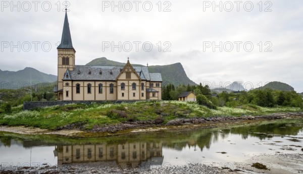 Vågan kirke, Vågan church, Kabelvåg, Nordland, Norway, Scandinavia, Europe, adventure travel, place