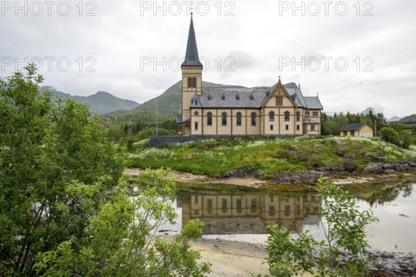 Vågan kirke, Vågan church, Kabelvåg, Nordland, Norway, Scandinavia, Europe, adventure travel, place