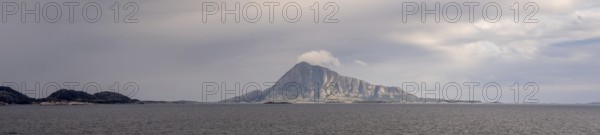 Panoramic photo, mountain, Nordvernes, Nordland, Norway, Scandinavia, Europe, adventure trip,