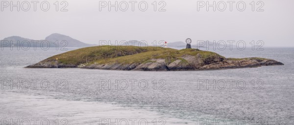 Arctic Circle Globe, Vikingen Island, Tonnes, Nordland, Norway, Scandinavia, Europe, adventure