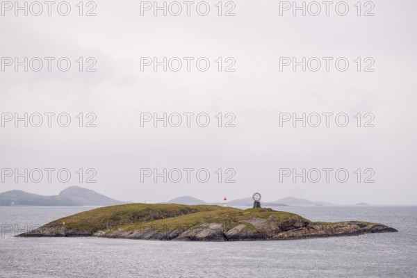 Arctic Circle Globe, Vikingen Island, Tonnes, Nordland, Norway, Scandinavia, Europe, adventure