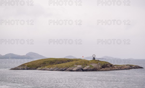 Arctic Circle Globe, Vikingen Island, Tonnes, Nordland, Norway, Scandinavia, Europe, adventure