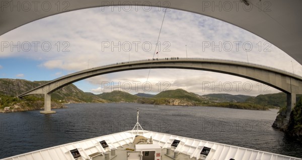 Bridge at Stokknes, Stokkøy bridge, Revsnes, Trøndelag, Norway, Scandinavia, Europe, adventure