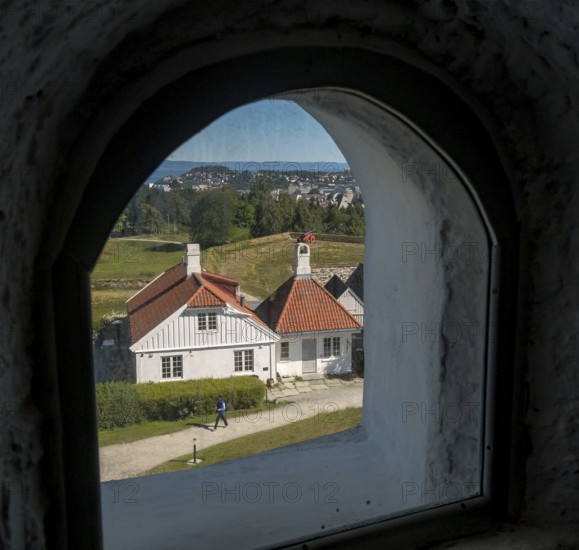 Kristiansten Festning, fortress, Trondheim, restaurant commanders, Trøndelag, Norway, Scandinavia,