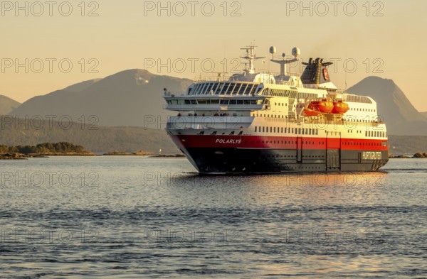 Ship MS Polarlys, harbour Molde, Møre og Romsdal, Norway, Scandinavia, Europe, adventure trip,