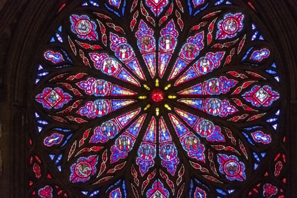 Nidaros Cathedral, cathedral, stained glass window, rose window, Trondheim, Trøndelag, Norway,