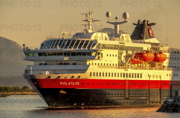 Ship MS Polarlys, harbour Molde, Møre og Romsdal, Norway, Scandinavia, Europe, adventure trip,