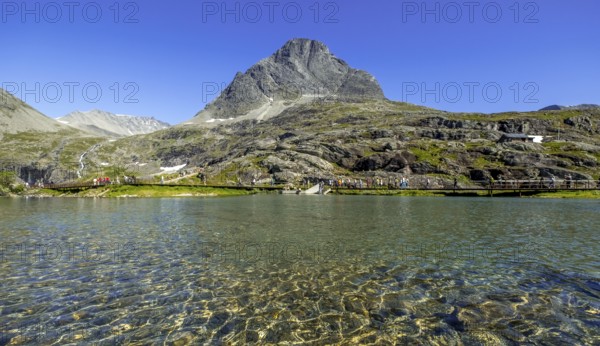 Trollstigen, viewpoint, waterfall, Innfjorden, Møre og Romsdal, Norway, Scandinavia, Europe,