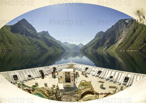 Panoramic view, bow, Storfjord, tranda, Møre og Romsdal, Norway, Scandinavia, Europe, adventure