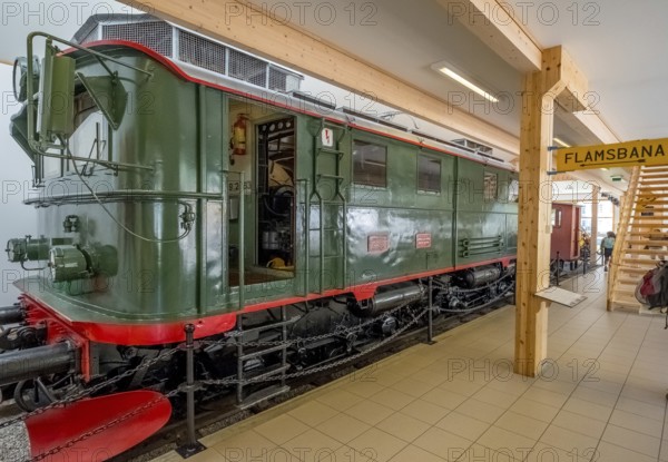 Train, Flåmsbana, The Flam Railway, Flamsban Station, railway station, Sogn og Fjordane, Norway,