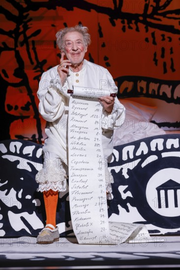 Dieter Hallervorden at the photo rehearsal for the play 'Der eingebildet Kranke' at the palace