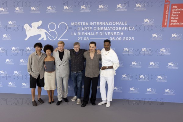 Venice, Italy - 2 September 2025: Myha'la, Gus Van Sant, Cary Elwes, Dacre Montgomery, Colman