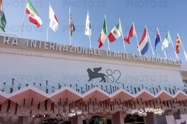 Venice, Italy - 1 September 2025: Palazzo del Cinema during the red carpet of - The Testament of