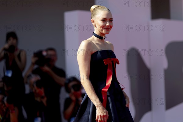 Venice, Italy - 1 September 2025: Amanda Seyfried during the red carpet of - The Testament of Ann