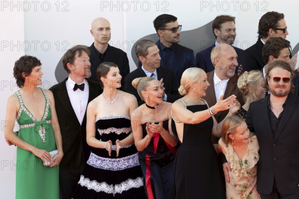 Venice, Italy - 1 September 2025: Cast, including Scott Handy, Thomasin McKenzie, Tim Blake Nelson,
