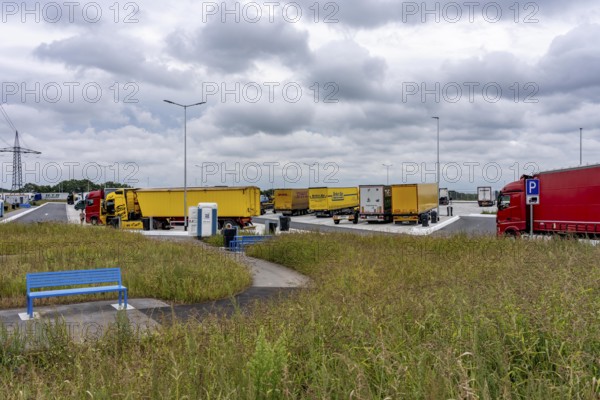 New large service area for trucks on the A1 motorway, largest parking area for trucks in North