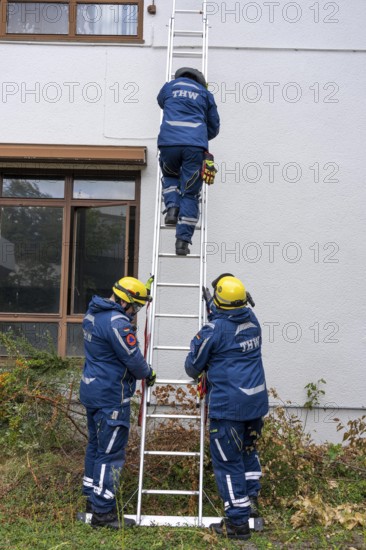 Emergency services from the infrastructure specialist group set up water, sewage, electricity and