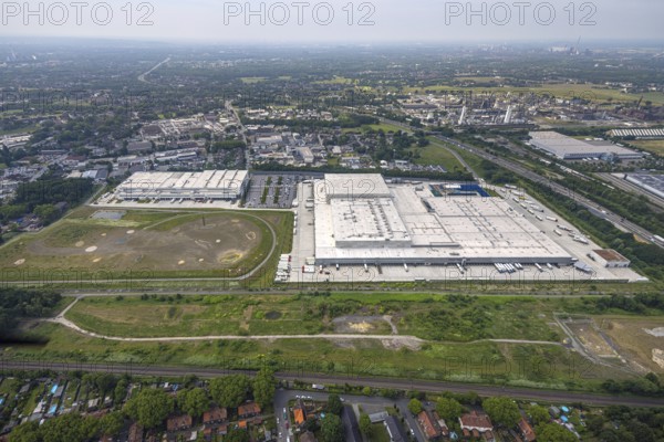 Aerial view, EDEKA Rhein-Ruhr central warehouse, Picnic FCA Oberhausen GmbH e-food warehouse,