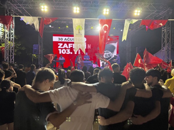 People in Türkiye celebrate Victory Day, commemorating the decisive Turkish victory over Greek