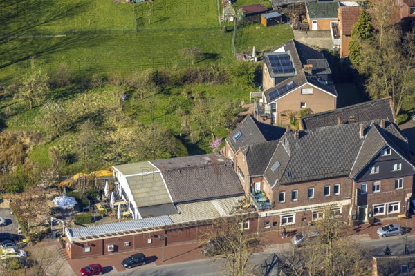Aerial photo, Plettenberger Hof Hotel and Restaurant, Nordkirchen, Münsterland, North