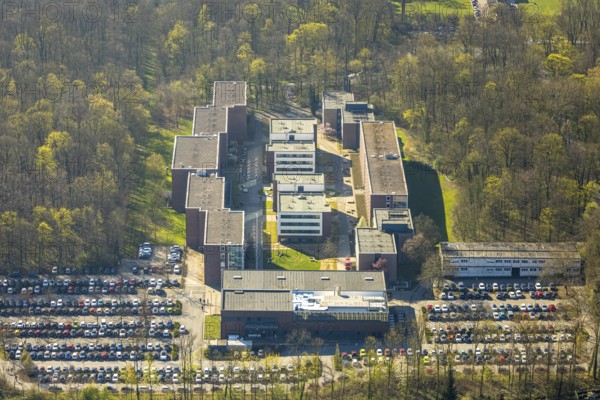 Aerial photograph, North Rhine-Westphalia School of Finance, at Nordkirchen Castle, Nordkirchen,