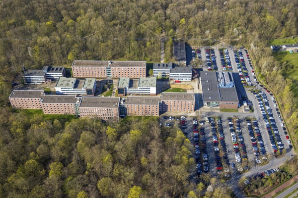 Aerial photograph, North Rhine-Westphalia School of Finance, at Nordkirchen Castle, Nordkirchen,