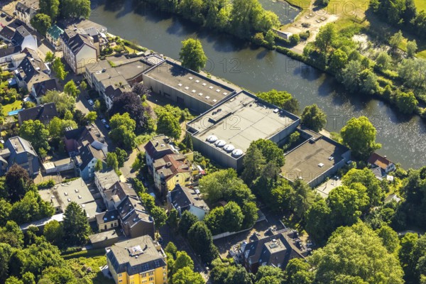 Aerial view, Waterworks Dohne, Old Town I - Southwest, Mülheim an der Ruhr, Ruhr area, North