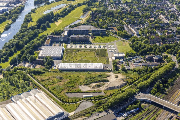 Aerial view, ALDI SÜD headquarters, Styrum - South, Mülheim an der Ruhr, Ruhr area, North