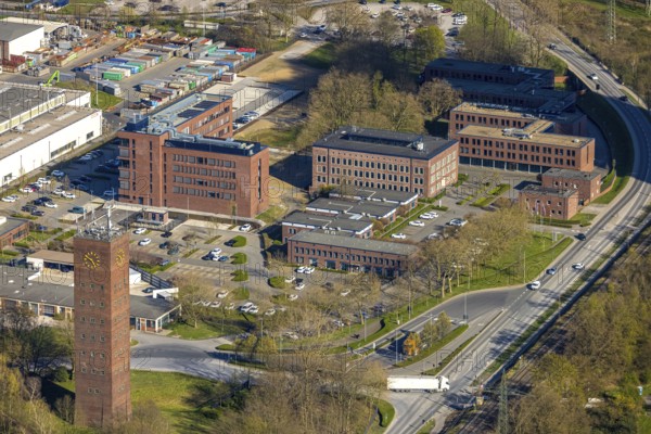 Aerial view, Energy und Services GmbH at Remondis Lippewerk Recycling Centre, Lippholthausen,
