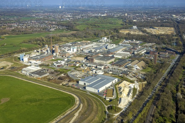 Aerial view, Remondis Lippe Plant Recycling Centre, Lippholthausen, Lünen, Ruhr area, North