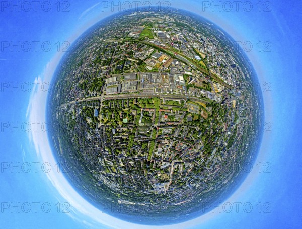 Aerial photo, ETEC Essener Technologie- und Entwicklungs-Centrum GmbH, Kruppstraße on the A40