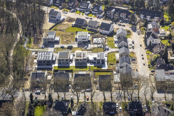 Aerial photo, SEG Herne construction site with new building Schäferstraße Am Stadtgarten,