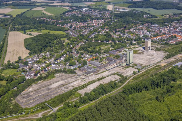 Aerial view, new Westerholt colliery, new neighbourhood for climate-friendly working and living,