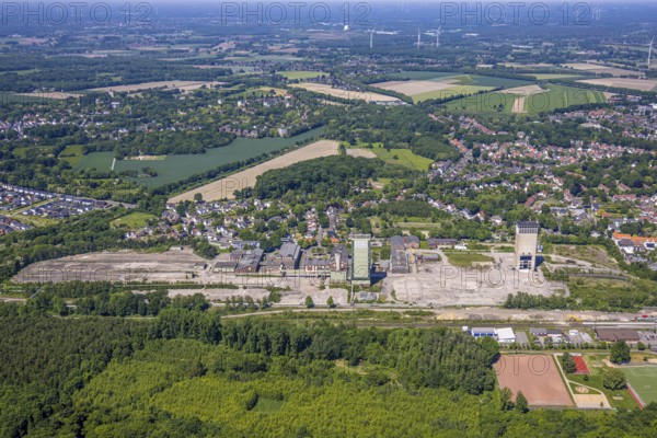 Aerial view, new Westerholt colliery, new neighbourhood for climate-friendly working and living,