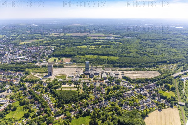 Aerial view, new Westerholt colliery, new neighbourhood for climate-friendly working and living,