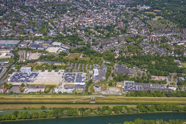 Aerial view, former GAFÖG site Emscherstrasse 66, Bleistahl automotive supplier plant