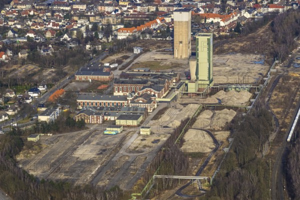 Aerial view, former DSK Lippe Westerholt mine, new neighbourhood for climate-friendly working and
