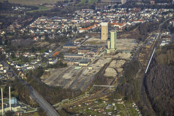 Aerial view, former DSK Lippe Westerholt mine, new neighbourhood for climate-friendly working and