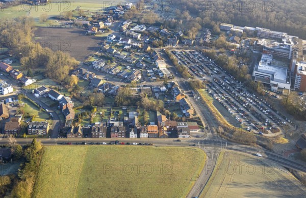 Aerial view, planned potential building areas between Vogelstraße, Ennigerweg and Ahlener Straße,