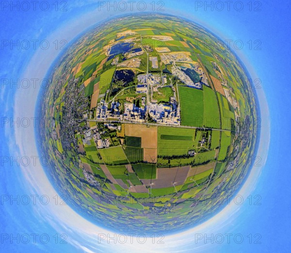 Aerial photo, Erwitte, Portland Cement, lime mining, North Rhine-Westphalia, Germany