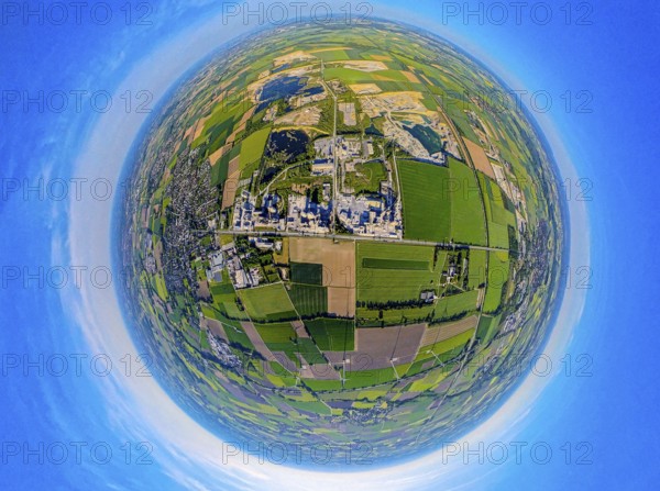 Aerial photo, Erwitte, Portland Cement, lime mining, North Rhine-Westphalia, Germany