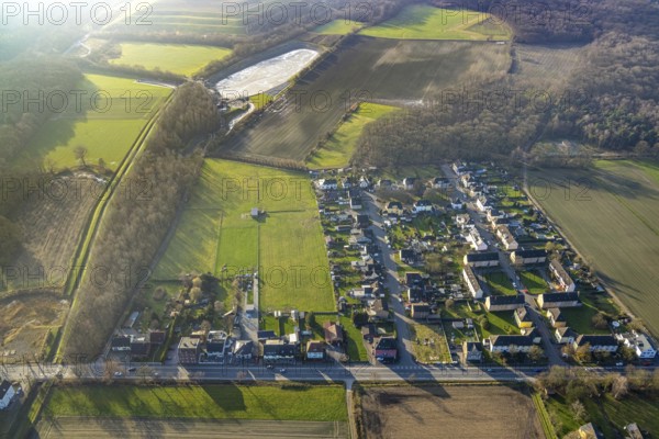 Aerial view, Heidhof housing estate, housing estate Zum Heideblick and An der Waldemei, Fangstraße,