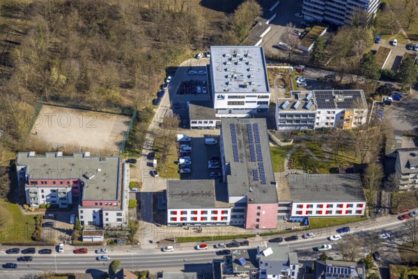 Aerial view, FOM University of Applied Sciences Hagen University Centre and DRK-Kreisverband Hagen