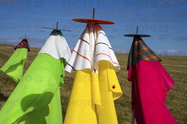 The Installation Bride and Groom and Folks by Jean Boskja Missler, 12th international wind art