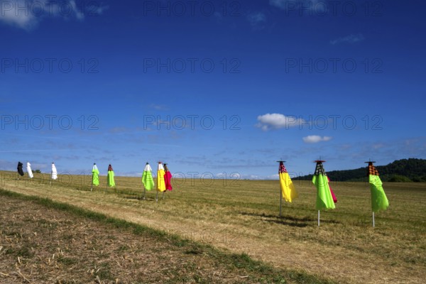 The Installation Bride and Groom and Folks by Jean Boskja Missler, 12th international wind art