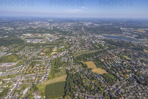 Aerial view, Phoenix-West, Phoenix-East, Phoenix Lake, Hörde, former steelworks site, Dortmund,