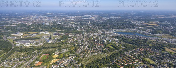 Aerial view, Phoenix-West, Phoenix-East, Phoenix Lake, Hörde, former steelworks site, Dortmund,