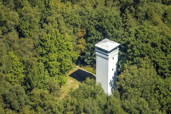 Aerial view, Wienhagen Tower in the forest, memorial to the fallen of the First World War,