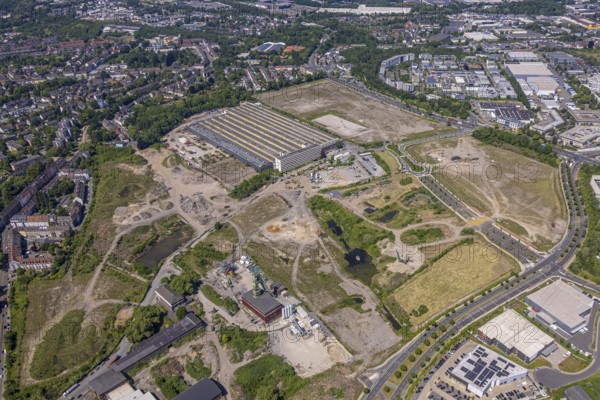 Aerial view, new construction area Stadtquartier Essen 51, Helenenstraße, Berthold-Beitz-Boulevard,
