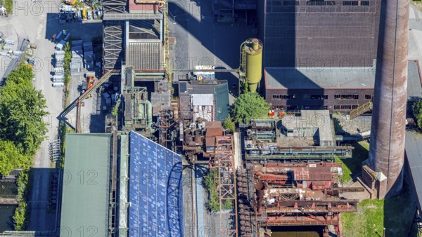 Aerial view, Zollverein factory swimming pool, Gelsenkirchener Straße, outdoor pool, Stoppenberg,